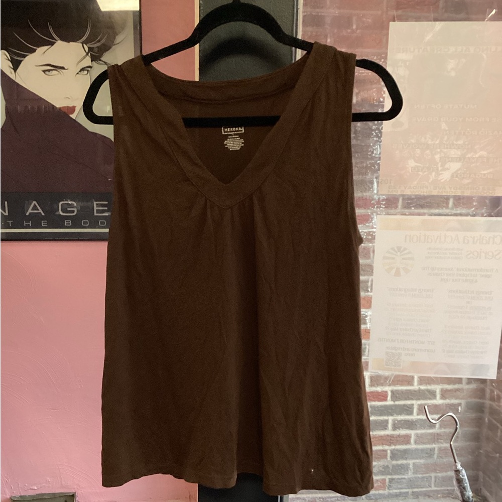 Merona Dark Brown Tank Top